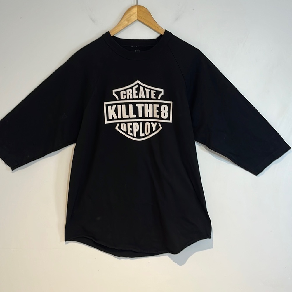 Kt8 merch Kill the 8 black cotton shirt size large